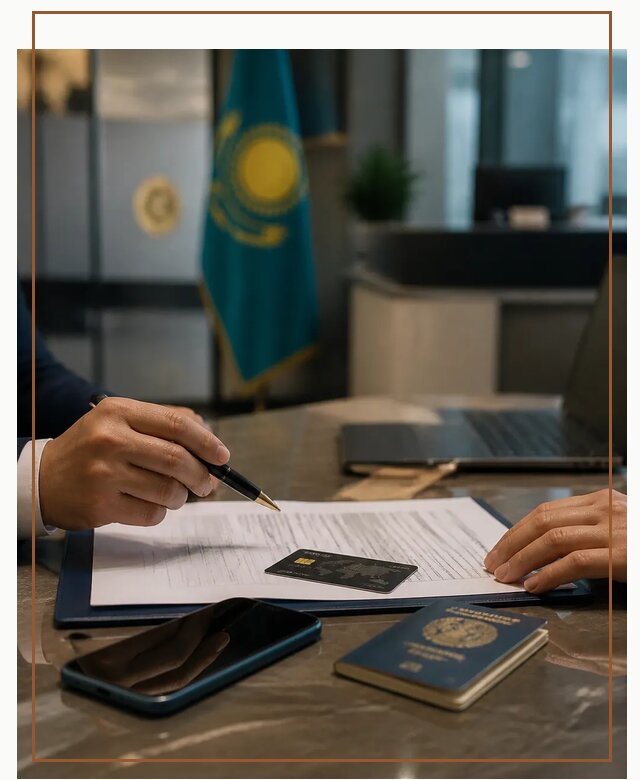 Открытие счета и банковской карты в Казахстане в Кольчугине